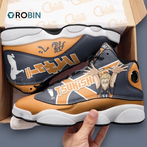 Kei Tsukishima Inspired Jordan 13 Sneakers with Unique Print Design