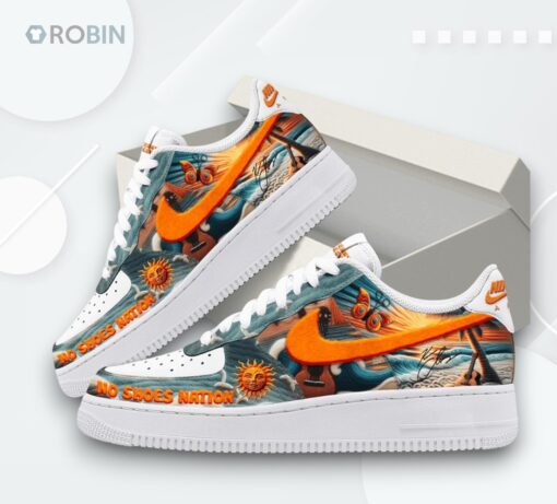 Kenny Chesney No Shoes Nation Air Force 1 Shoes   Beach Inspired Design