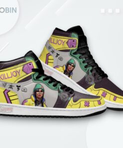 Killjoy Valorant Agent Jordan 1 High Sneakers For Gamer MN13