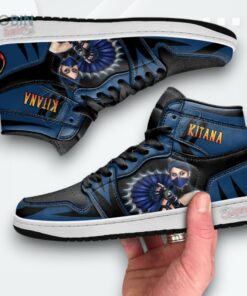 Kitana Mortal Kombat Jordan 1 High Sneakers – Custom Design Kitana Mortal Kombat Jordan 1 High Sneakers – Custom Design