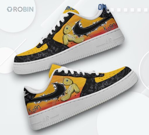 Korn Narcissistic Cannibal Air Force 1 Shoes   Unique Graphic Design Sneakers