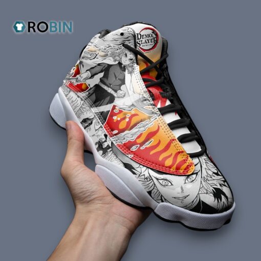 Kyojuro Printed Jordan 13 Sneakers – Stylish Anime Inspired Footwear