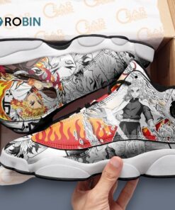 Kyojuro Printed Jordan 13 Sneakers – Stylish Anime Inspired Footwear