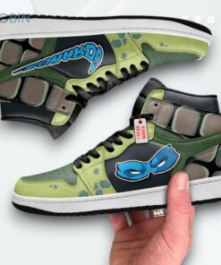 Leonardo TMNT Jordan 1 High – Ninja Turtles Sneakers Mask Edition Leonardo TMNT Jordan 1 High – Ninja Turtles Sneakers Mask Edition