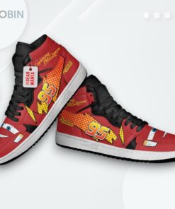 Lightning McQueen Custom Jordan 1 High – Cars Movie Sneakers Lightning McQueen Custom Jordan 1 High – Cars Movie Sneakers