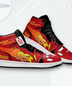 Lightning McQueen Custom Jordan 1 High – Cars Movie Sneakers Lightning McQueen Custom Jordan 1 High – Cars Movie Sneakers
