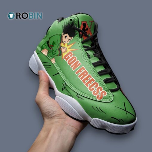 Limited Edition Gon Freecss Jordan 13 Sneakers – Unique Design Inspired by Anime