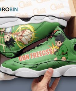 Limited Edition Gon Freecss Jordan 13 Sneakers – Unique Design Inspired by Anime