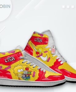Lisa Simpson Jordan 1 High Sneakers – Custom Simpsons Design Lisa Simpson Jordan 1 High Sneakers – Custom Simpsons Design