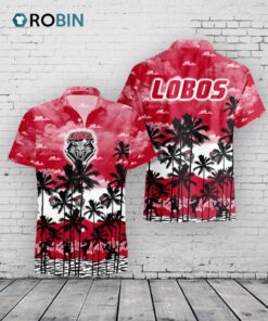 Lobos Hawaiian Shirt New Mexico Palms Tree Design