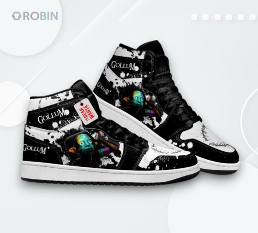 Lord of the Rings Gollum Jordan 1 High Top Sneakers