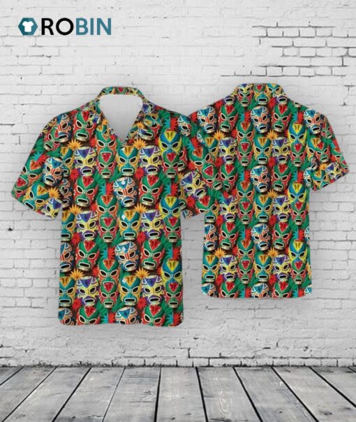 Lucha Libre Hawaiian Shirt –  Mexican Mask Summer Shirt