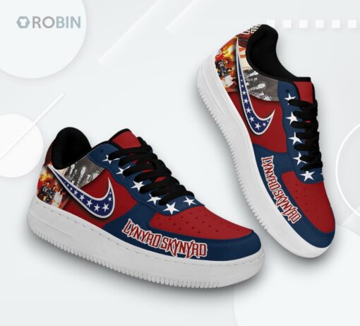 Lynyrd Skynyrd Air Force 1 Shoes   Gimme Three Steps Graphic Design Sneakers