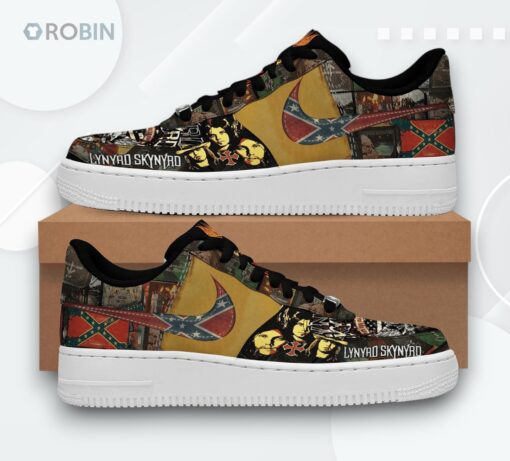 Lynyrd Skynyrd Sweet Home Alabama Air Force 1 Sneakers   Unique Graphic Design