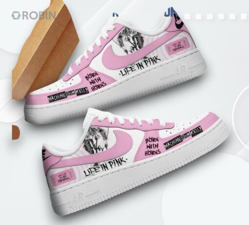 Machine Gun Kelly Life In Pink Air Force 1 Sneakers   Stylish Design for Fans