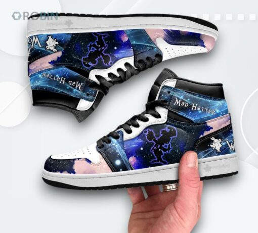 Mad Hatter Jordan 1 High – Custom Silhouette Sneakers