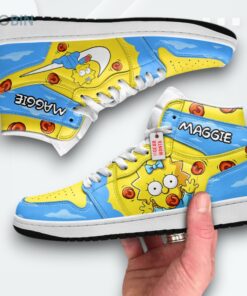 Maggie Simpson Jordan 1 High Sneakers – Custom Cartoon Shoes Maggie Simpson Jordan 1 High Sneakers – Custom Cartoon Shoes