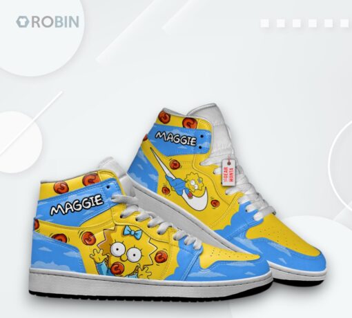 Maggie Simpson Jordan 1 High Sneakers – Custom Cartoon Shoes