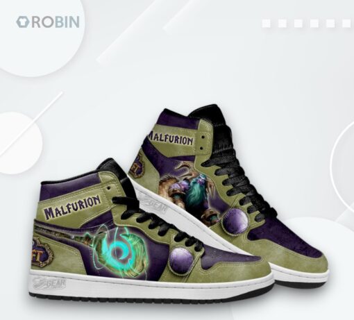 Malfurion Jordan 1 High – WoW Gamer Sneakers