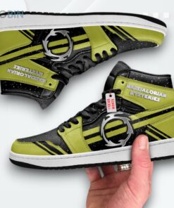 Mandalorian Symbol Jordan 1 High Sneakers – Star Wars Custom Shoes Mandalorian Symbol Jordan 1 High Sneakers – Star Wars Custom Shoes