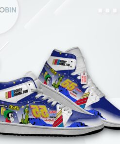 Marvin Martian Jordan 1 High Custom Sneakers #55 Marvin Martian Jordan 1 High Custom Sneakers #55