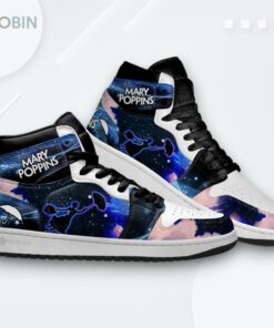 Mary Poppins Jordan 1 High – Custom Silhouette Sneakers Mary Poppins Jordan 1 High – Custom Silhouette Sneakers