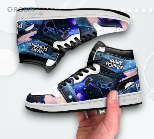 Mary Poppins Jordan 1 High – Custom Silhouette Sneakers