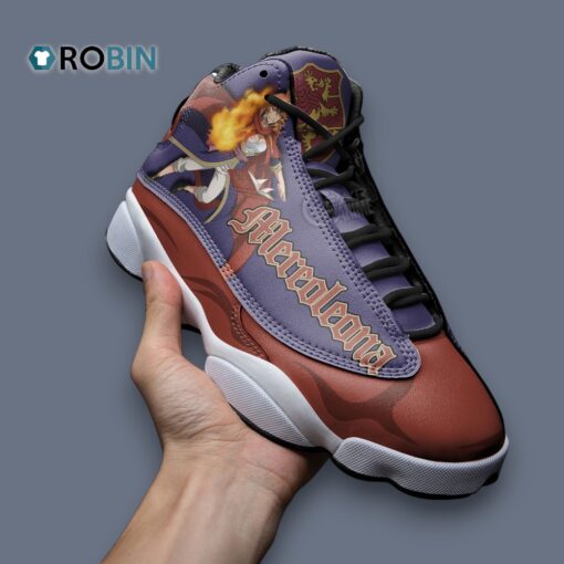 Mereoleona Vermillion Jordan 13 Sneakers – Stylish Printed Design for Trendsetters