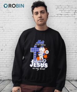 Mets In My Veins Jesus In My Heart Mr. Met Mascot Shirt Mets In My Veins Jesus In My Heart Mr. Met Mascot Shirt