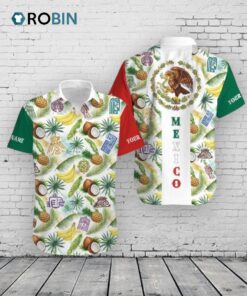 Mexican Aloha Shirt –  Tropical Beach Hawaiian Mexico