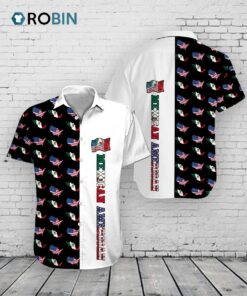 Mexican American Flag Hawaiian Shirt Aloha