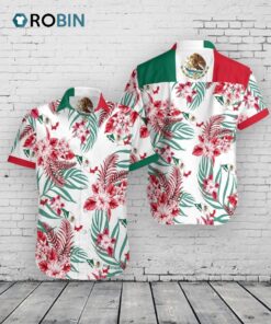Mexican Eagle Hawaiian Shirt –  Tropical Aloha Print Unisex