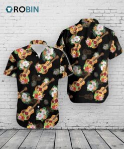 Mexican Guitar Vihuela Hawaiian Shirt –  Tropical Aloha Unisex