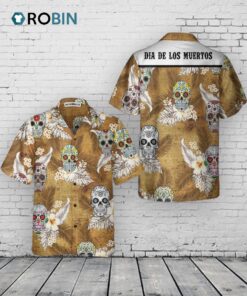 Mexican Hawaiian Shirt, Dia De Los Muertos Sugar Skull Hawaiian Shirt, Mexican Day Shirt, Best Day Of The Dead Gift