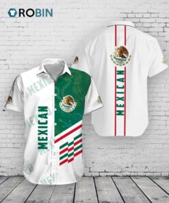 Mexican Print Hawaiian Shirt Aloha Mexico Theme