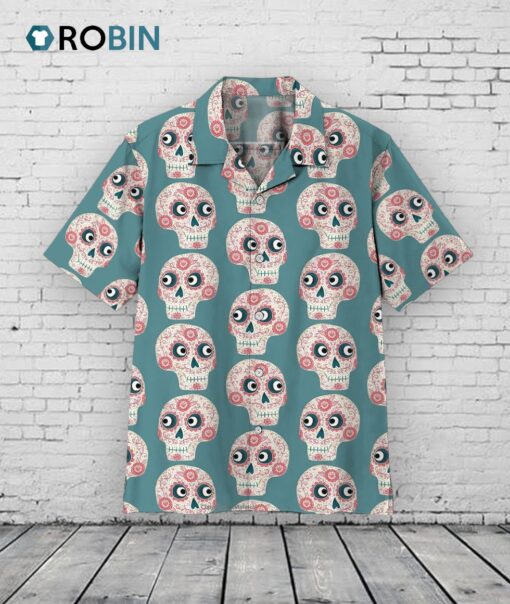 Mexican Skull Hawaiian Shirt –  3D Print Aloha Shirt