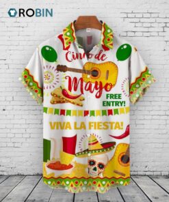 Mexican Skull Hawaiian Shirt Cinco De Mayo Beach Shirt