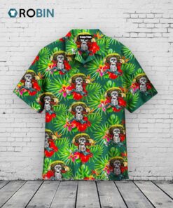 Mexican Skull Tacos Hawaiian Shirt –  Funny Summer Aloha Shirt