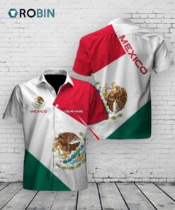 Mexico Coat of Arms Hawaiian Shirt –  Custom Mexican Aloha Shirt