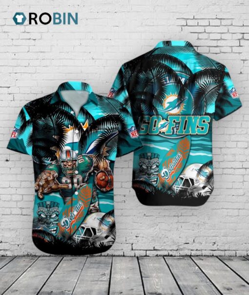 Miami Dolphins Hawaiian Shirt –  NFL Aloha Print