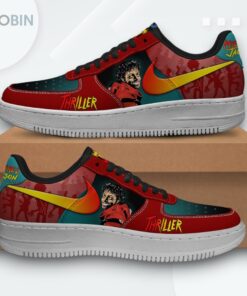 Michael Jackson Thriller Air Force 1 Sneakers   Iconic Printed Design