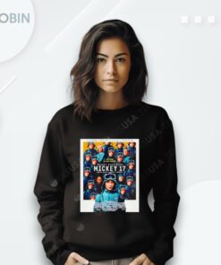 Mickey 17 Official Poster Robert Pattinson He Is Dying To Save Mankind In Theaters On March 7 2025 Shirt