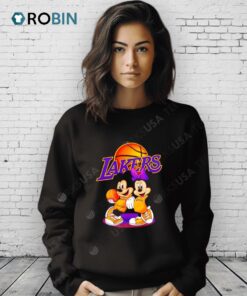 Mickey Minnie Lakers Basketball Shirt