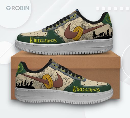 Middle earth Map Design Air Force 1 Sneakers   The Lord of the Rings Collection