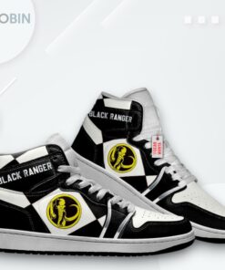 Mighty Morphin Black Ranger Jordan 1 High – Custom Sneakers
