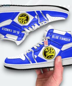 Mighty Morphin Blue Ranger Jordan 1 High Custom Sneakers Mighty Morphin Blue Ranger Jordan 1 High Custom Sneakers