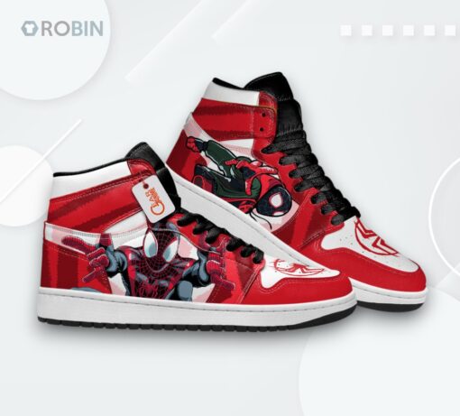 Miles Morales Jordan 1 High – Custom Spider Verse Sneakers