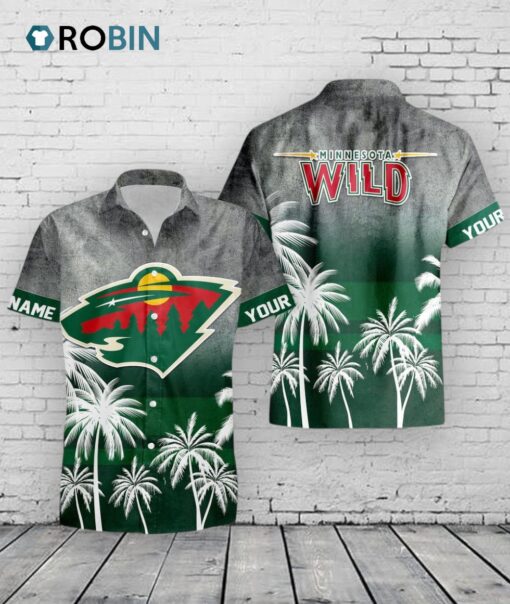 Minnesota Wild Hawaiian Shirt –  Personalized NHL Floral Print