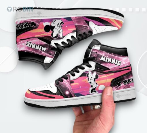 Minnie Mouse Jordan 1 High – Custom Silhouette Sneakers