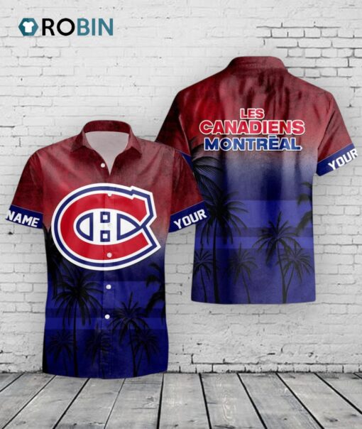 Montreal Canadiens Hawaiian Shirt –  Custom NHL Aloha Design